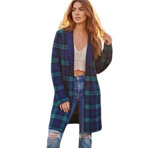 Lands' End Women Cardigan Sweater Sz Medium Grunge Preppy Geek Y2k Minimalist